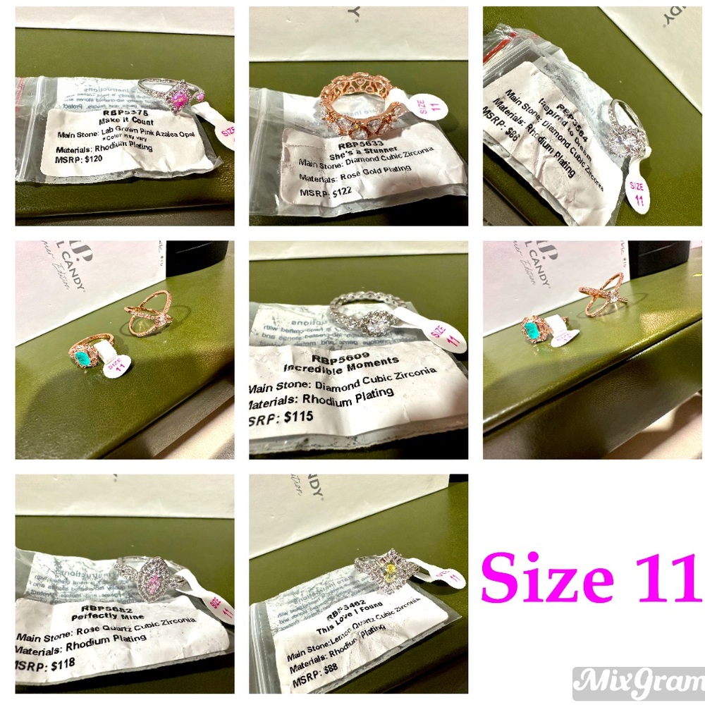 Choose 2 size 11 rings and will ship !